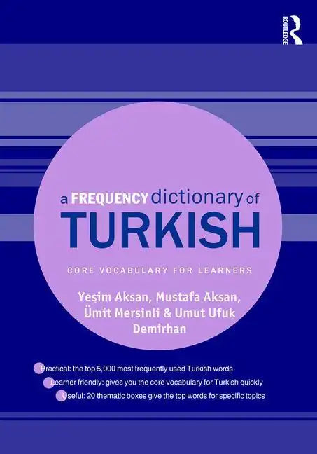A Frequency Dictionary of Turkish - Paperback