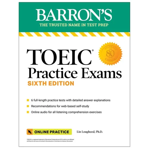 Toeic Practice Exams: 6 Practice Tests + Online Audio, Sixth Edition - Paperback