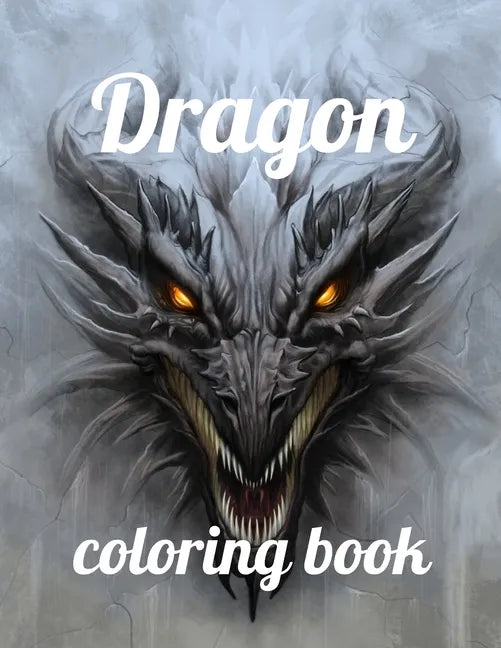 Dragon coloring book: A Coloring Book of 35 Unique Stress Relief dragon Coloring Book Designs Paperback - Paperback