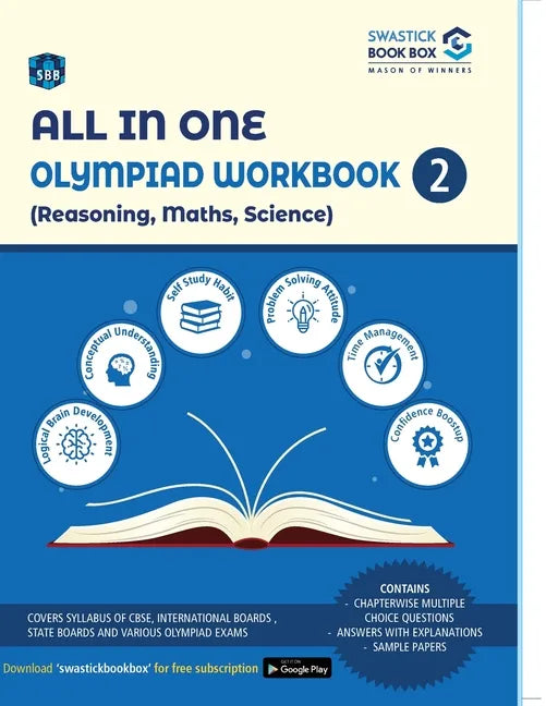 All in One Olympiad Workbook for Reasoning, Maths & Science - Class 2 - Paperback