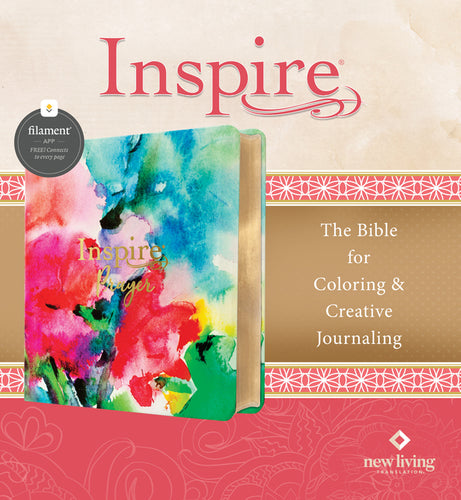 Inspire Prayer Bible Nlt, Filament Enabled (Leatherlike, Joyful Colors with Gold Foil Accents) - Imitation Leather