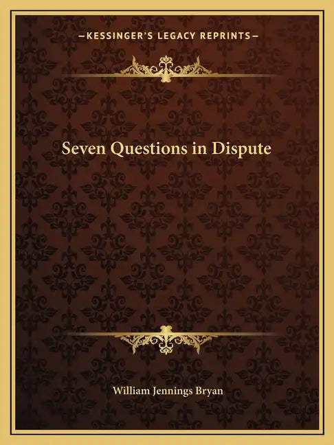 Seven Questions in Dispute - Paperback