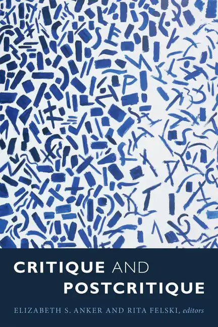 Critique and Postcritique - Paperback