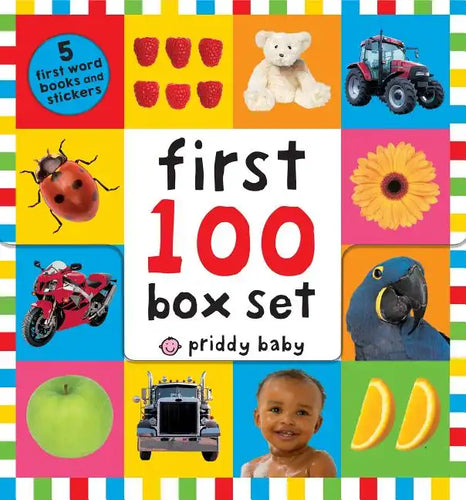 First 100 PB Box Set (5 Books): First 100 Words; First 100 Animals; First 100 Trucks and Things That Go; First 100 Numbers; First 100 Colors, Abc, Num - Boxed Set