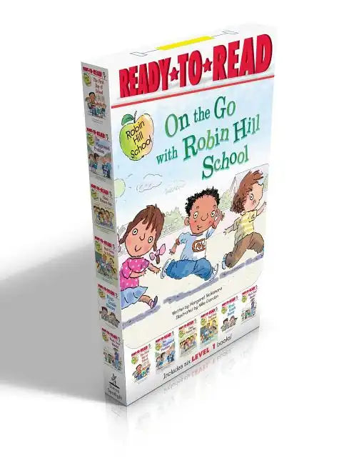 On the Go with Robin Hill School! (Boxed Set): The First Day of School; The Playground Problem; Class Picture Day; Dad Goes to School; First-Grade Bun - Paperback