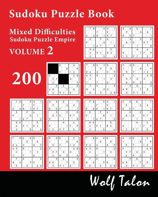 Sudoku Puzzle Book Mixed Difficulties - 200 Puzzles - Paperback