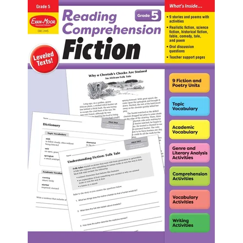 Reading Comprehension: Fiction, Grade 5 Teacher Resource - Paperback