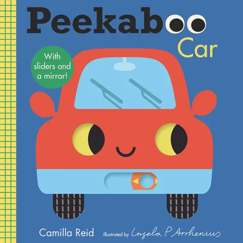 Peekaboo: Car: (An Interactive Board Book for Babies & Toddlers with Mirror & Sliders to Push, Pull, or Turn. Cute Artwork Includes a Truck, Bus, Tool - Board Book