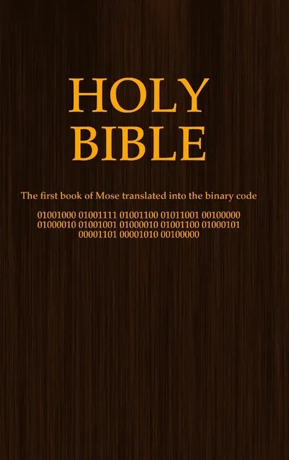 Holy Bible (binary code) - Hardcover