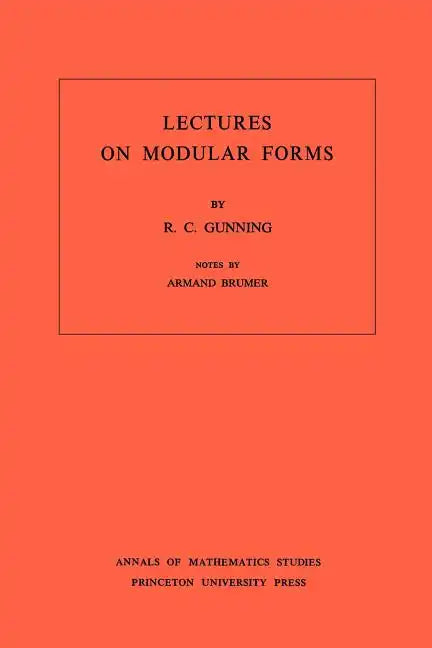 Lectures on Modular Forms - Paperback
