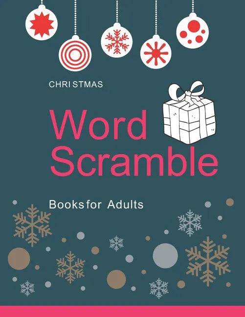 Christmas Word Scramble Books for Adults: Large Print: Holiday word scramble puzzle books for adults - Paperback