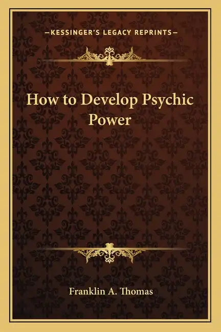 How to Develop Psychic Power - Paperback
