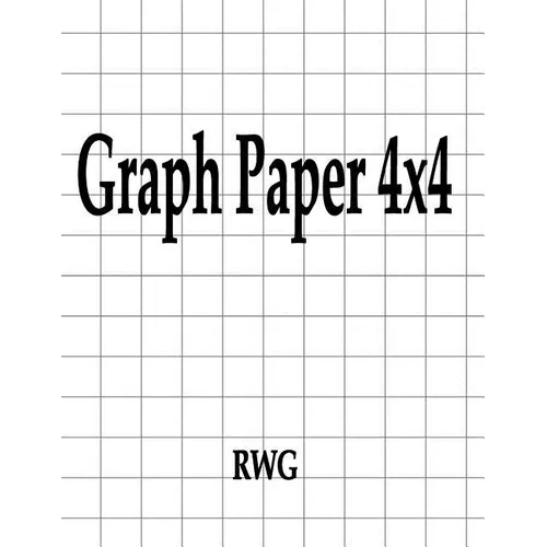 Graph Paper 4x4: 150 Pages 8.5