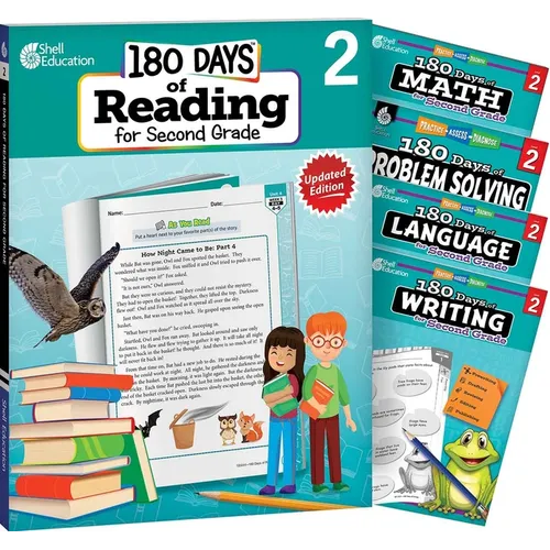 180 Days(tm) Reading, Math, Language, Writing, & Problem Solving for Grade 2: 5-Book Set: Practice, Assess, Diagnose - Paperback
