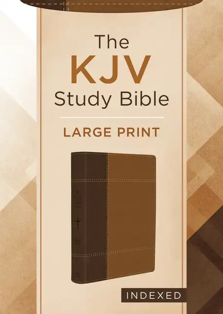 The KJV Study Bible, Large Print (Indexed) [Copper Cross] - Imitation Leather
