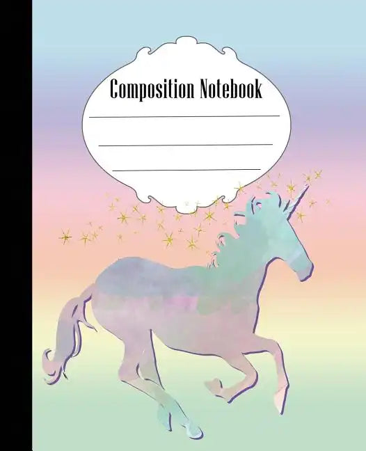 Composition Notebook: Unicorn Composition Notebook Wide Ruled 7.5 x 9.25 in, 100 pages book for kids, teens, school, students and teachers - Paperback