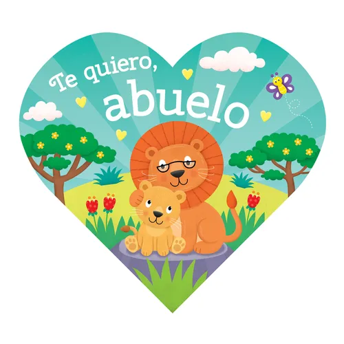 Heart-Shaped BB - I Love Grandpa (Spanish) - Board Book