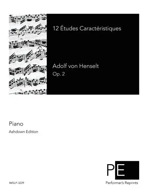 12 Etudes Caracteristiques - Paperback