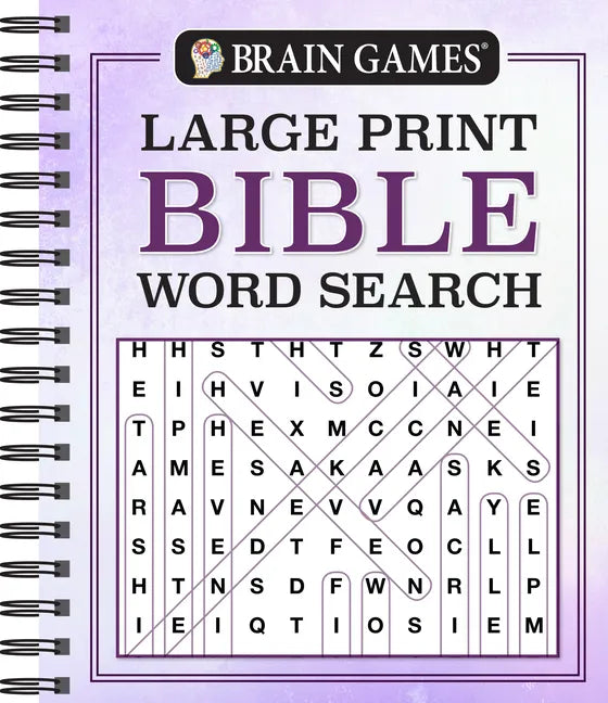 Brain Games - Large Print Bible Word Search - Spiral
