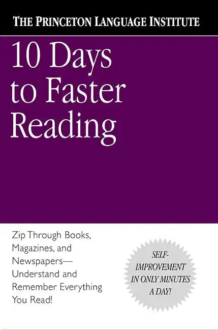 10 Days to Faster Reading - Paperback