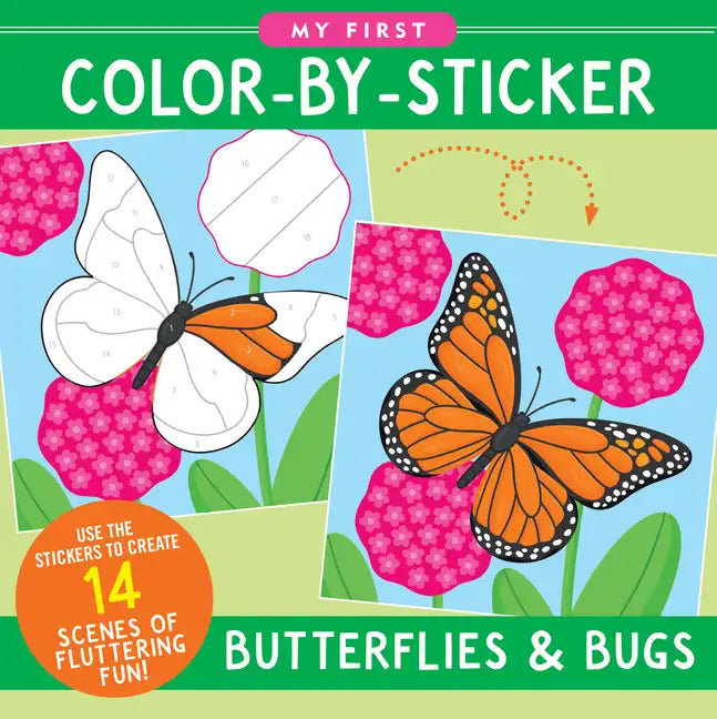 My First Color-By-Sticker Book - Butterflies & Bugs - Paperback