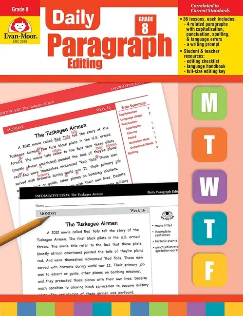 Daily Paragraph Editing, Grade 8 Teacher Edition - Paperback