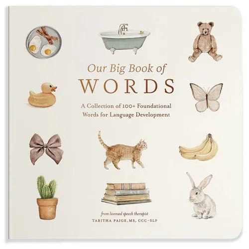 Our Big Book of First Words: A Collection of 100+ Foundational Words for Language Development - Board Book
