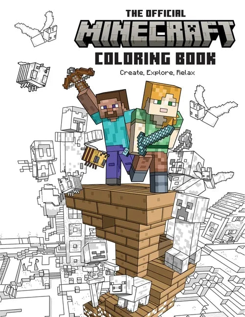 The Official Minecraft Coloring Book: Create, Explore, Relax!: Colorful Storytelling for Advanced Artists - Paperback