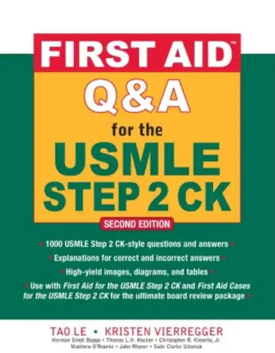First Aid Q&A for the USMLE Step 2 Ck, Second Edition - Paperback