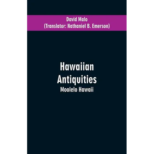 Hawaiian Antiquities: Moolelo Hawaii - Paperback