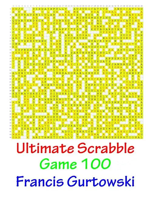 Ultimate Scabble Game 100 - Paperback