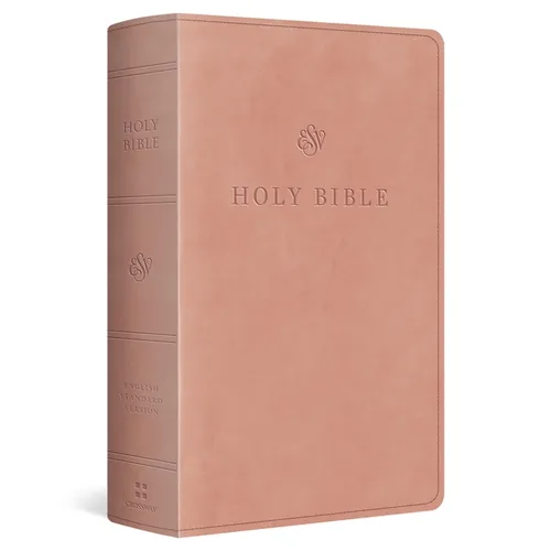 ESV Large Print Personal Size Bible, Red Letter (Trutone, Blush Rose) - Imitation Leather