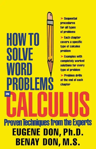 How to Solve Word Problems in Calculus - Paperback