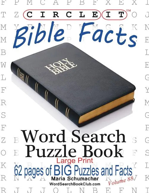 Circle It, Bible Facts, Large Print, Word Search, Puzzle Book - Paperback