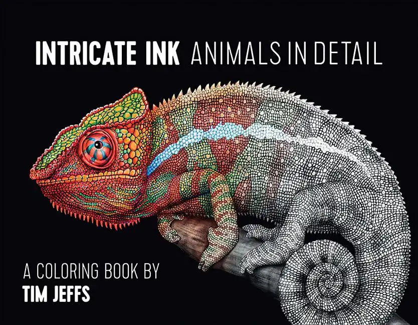Intricate Ink - Animals in Detail Coloring Book - Hardcover