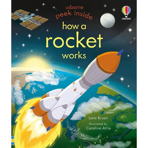 Peek Inside How a Rocket Works - Board Book