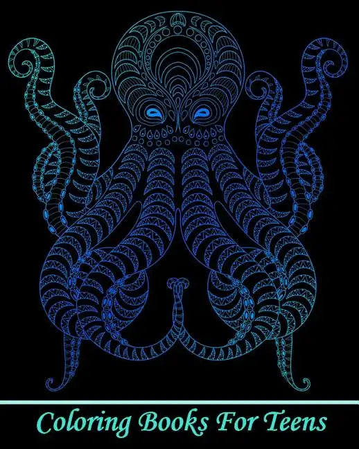 Coloring Books For Teens: Gorgeous Ocean Animal Drawings (Perfect for Beginners and Ocean Animal Lovers) - Paperback