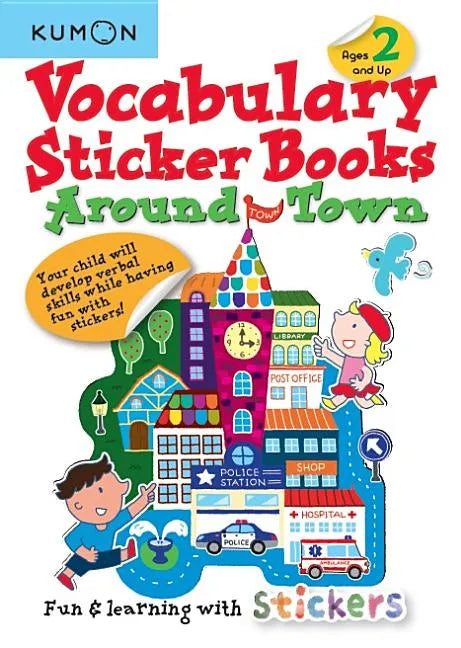 Kumon Vocabulary Sticker Books Around Town - Paperback