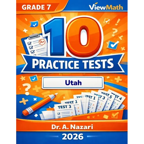 10 Utah RISE Grade 7 Math Practice Tests: The Ultimate Test Prep Collection with Answer Explanations - Paperback