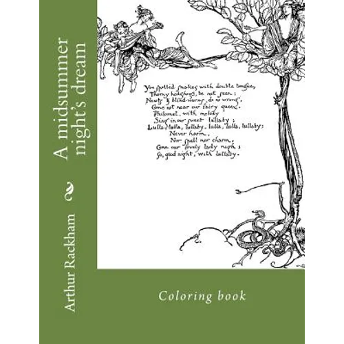 A midsummer night's dream: Coloring book - Paperback