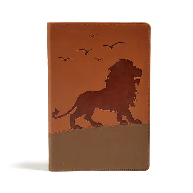 KJV One Big Story Bible, Brown Lion Leathertouch - Imitation Leather