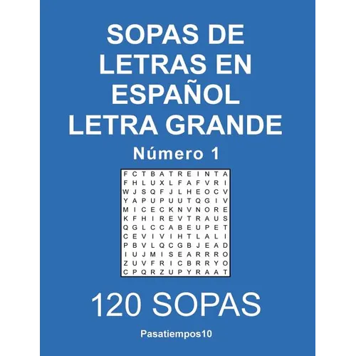 Sopas de letras en español Letra Grande - N. 1 - Paperback