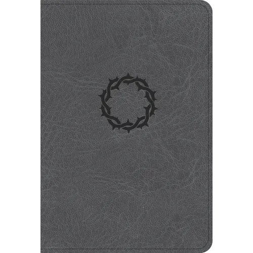 NASB Large Print Compact Reference Bible, Charcoal Leathertouch - Imitation Leather