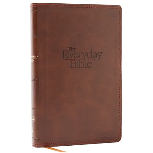 Nkjv, the Everyday Bible, Brown Leathersoft, Red Letter, Comfort Print: 365 Daily Readings Through the Whole Bible - Imitation Leather