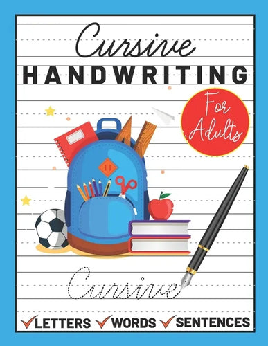 Cursive Handwriting for Adults: cursive book for adults - Paperback