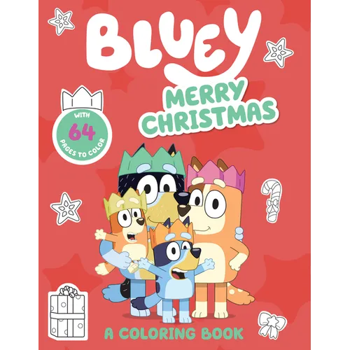 Bluey: Merry Christmas: A Coloring Book - Paperback