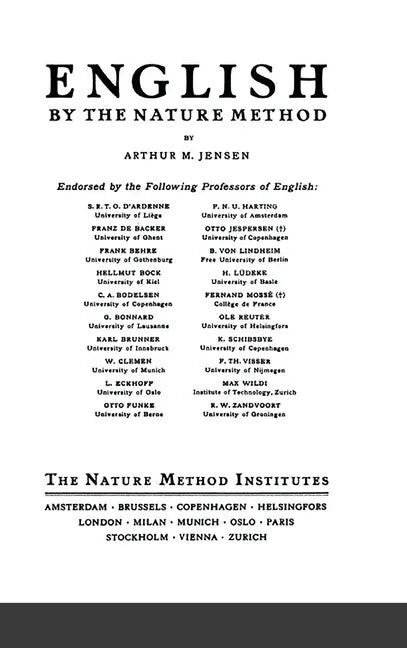 English by the Nature Method - Hardcover