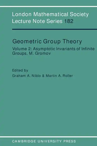 Geometric Group Theory: Volume 2 - Paperback