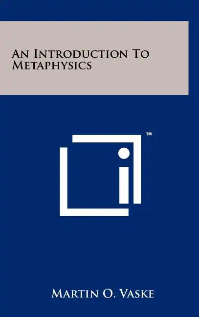 An Introduction To Metaphysics - Hardcover