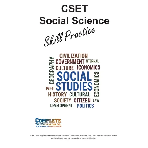 CSET Social Science Skill Practice: Math Practice, Tutorials and Multiple Choice Strategies - Paperback